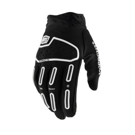 Guantes 100% Airmatic 2 Negro - Protección MX/Enduro Ventilada - URA Moto