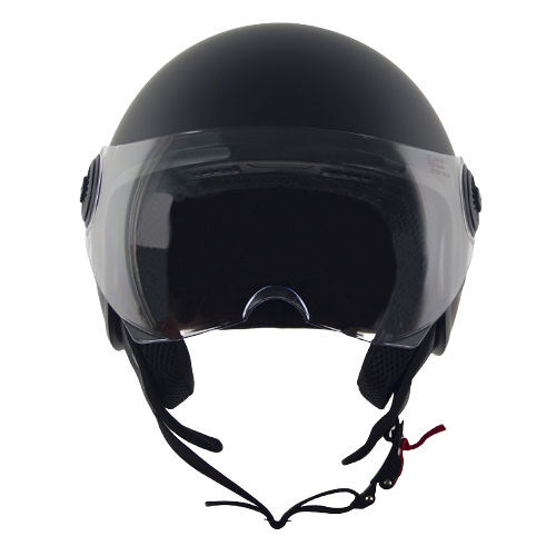 Casco Moto Abierto Jet Vito Loreto Negro Mate - URA Moto