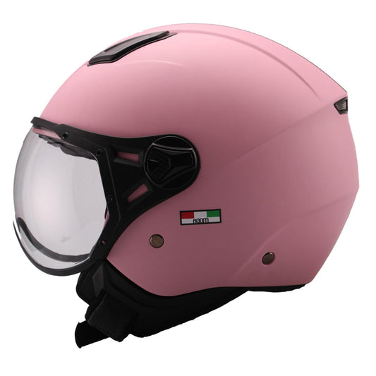 Casco Moto Abierto Jet Vito Moda Rosa Mate - URA Moto