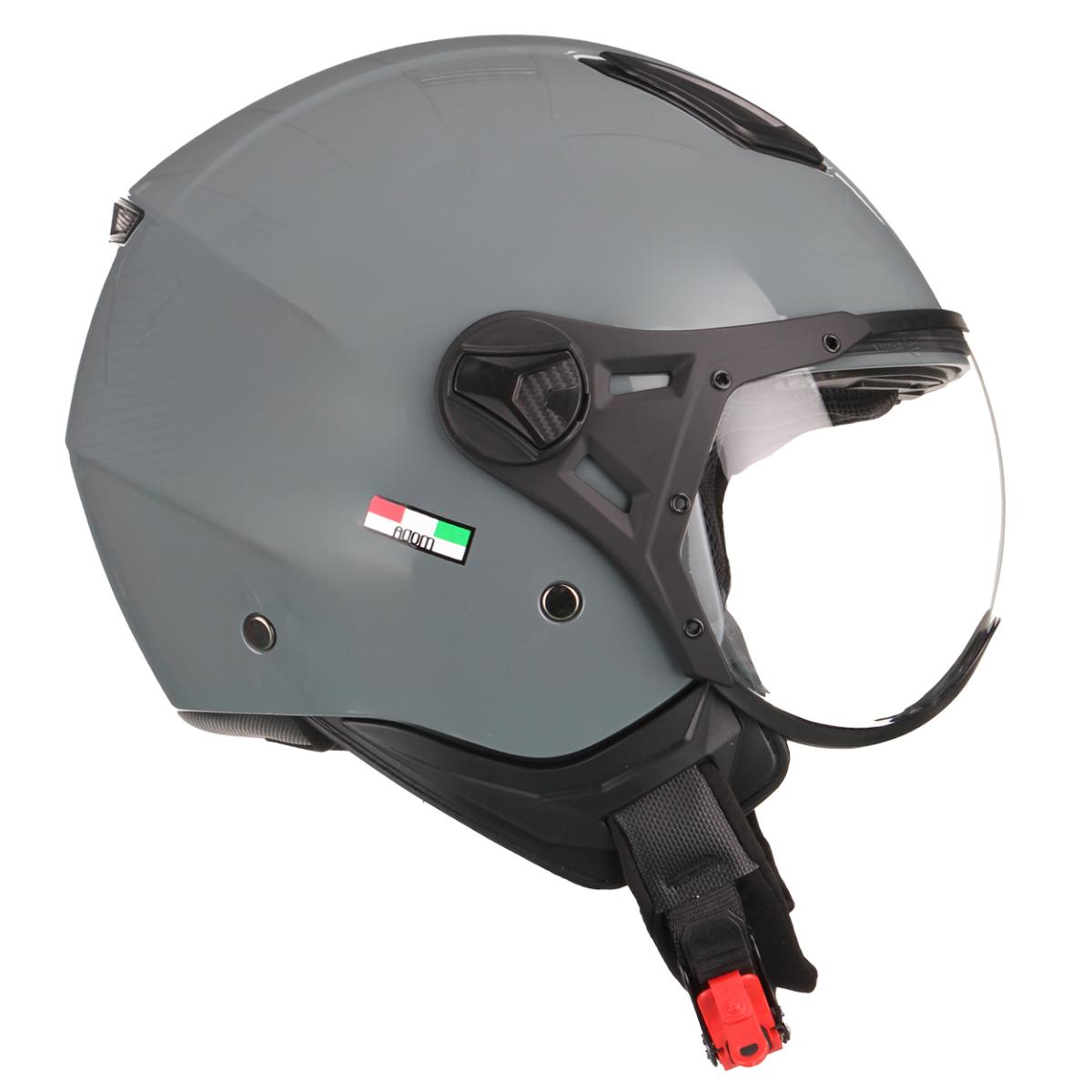 Casco Moto Abierto Jet Vito Moda Gris Nardo - URA Moto