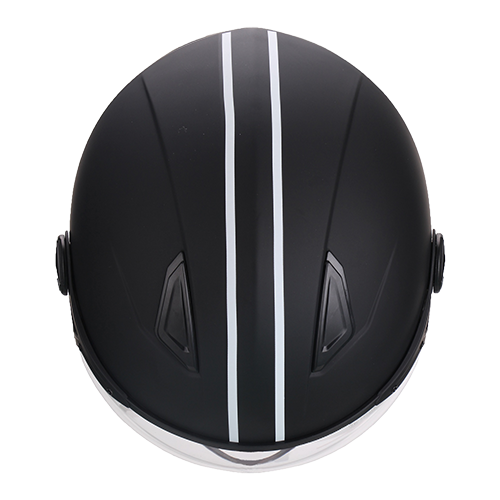 Casco Moto Abierto Jet Vito Moda Negro Noche - URA Moto