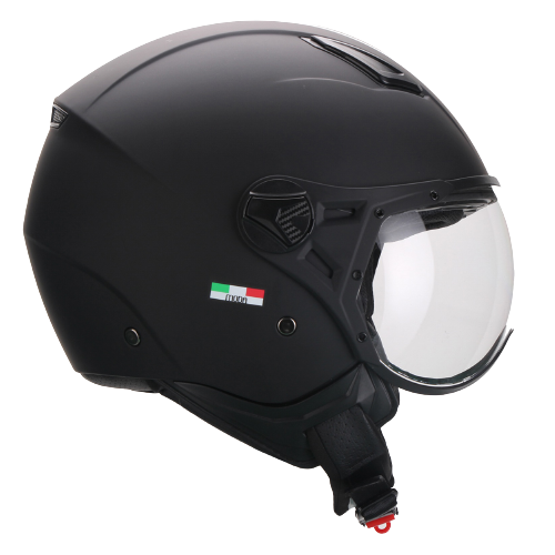 Casco Moto Abierto Jet Vito Moda Negro Noche - URA Moto