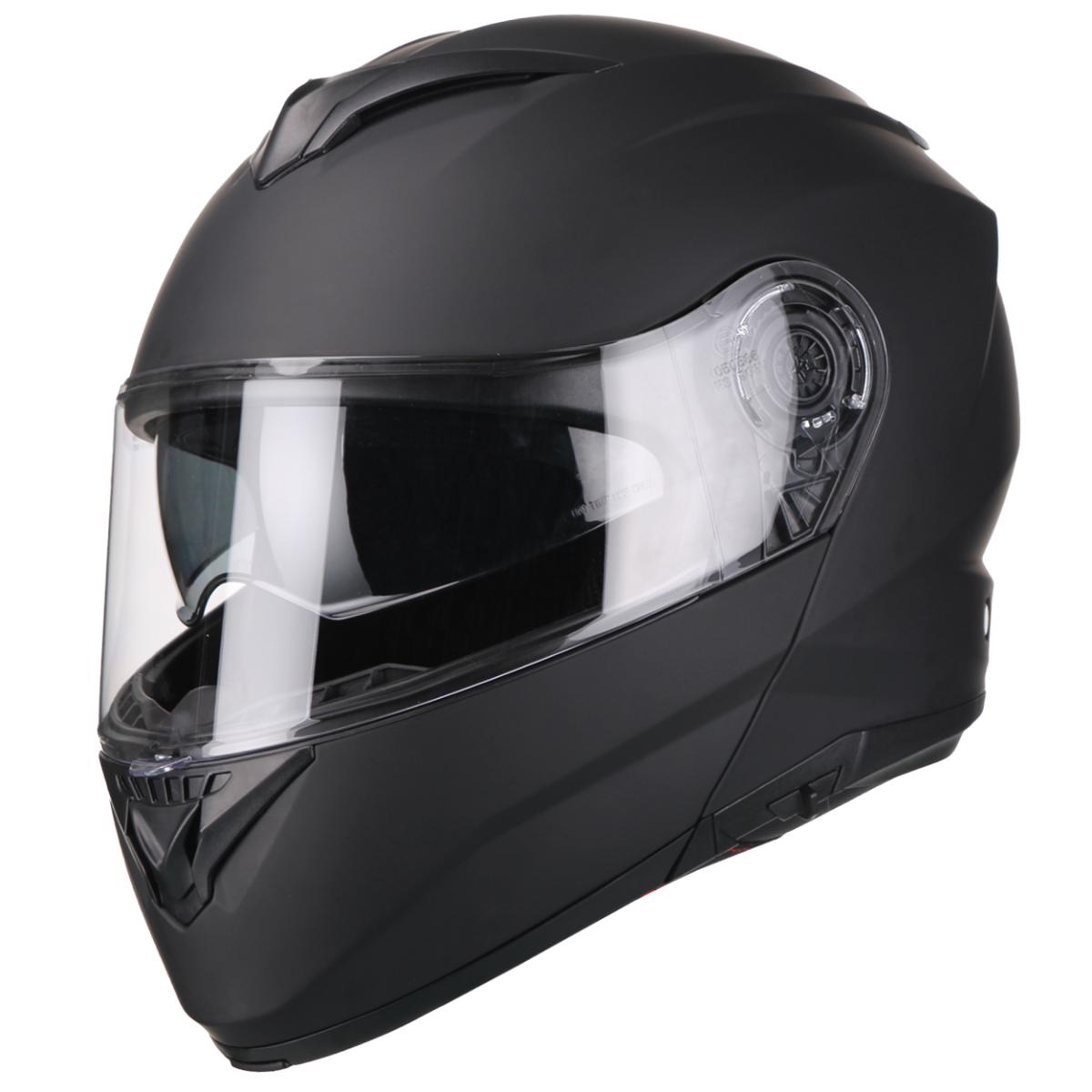 Casco Moto Modular Vito Furio Negro Mate - URA Moto