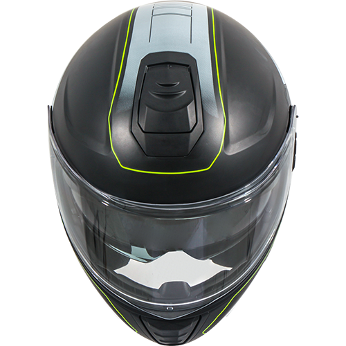 Casco Moto Modular Vito Furio Negro Negro-Fluor Mate - URA Moto