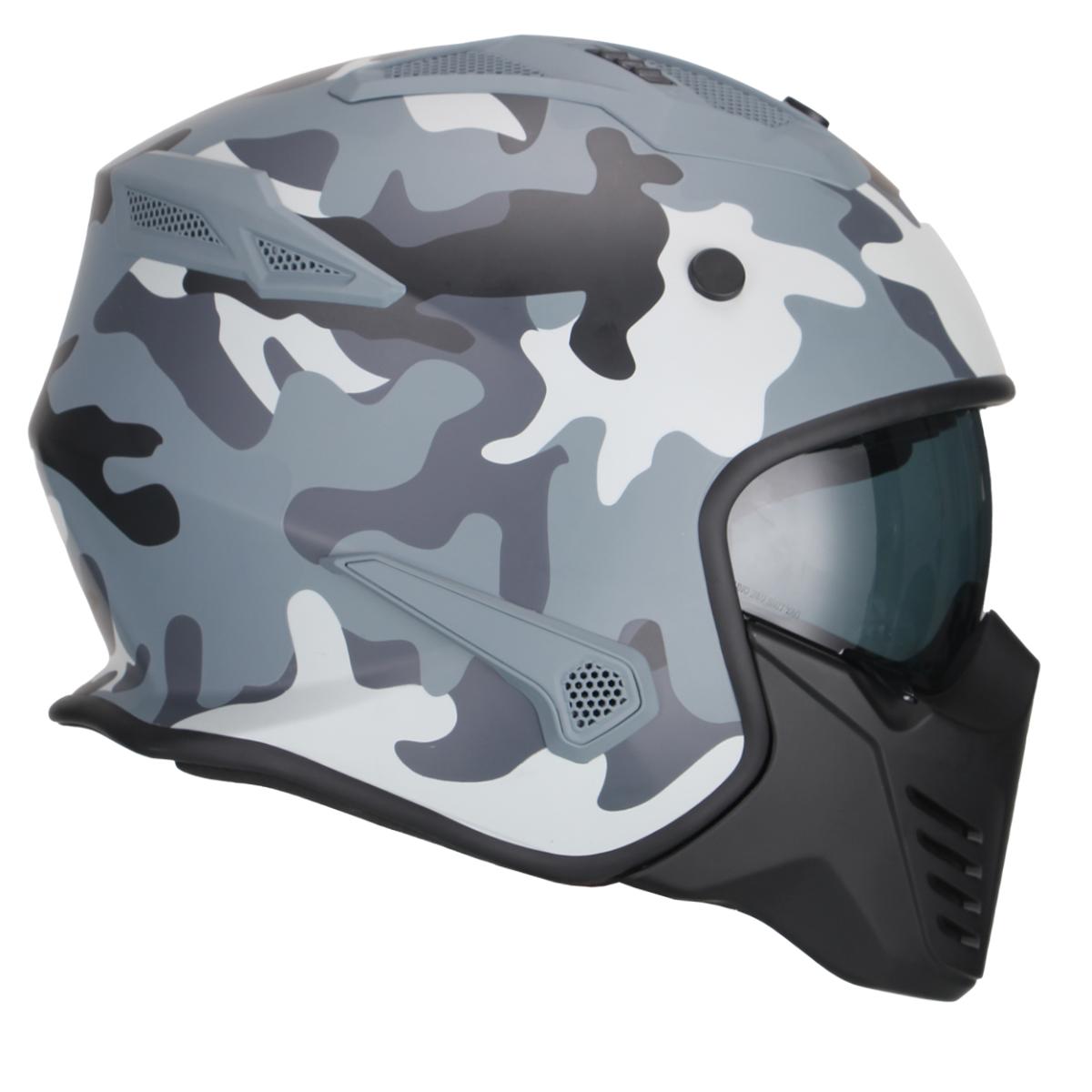 Casco Moto Jet/Integral Vito Bruzano Camo - URA Moto