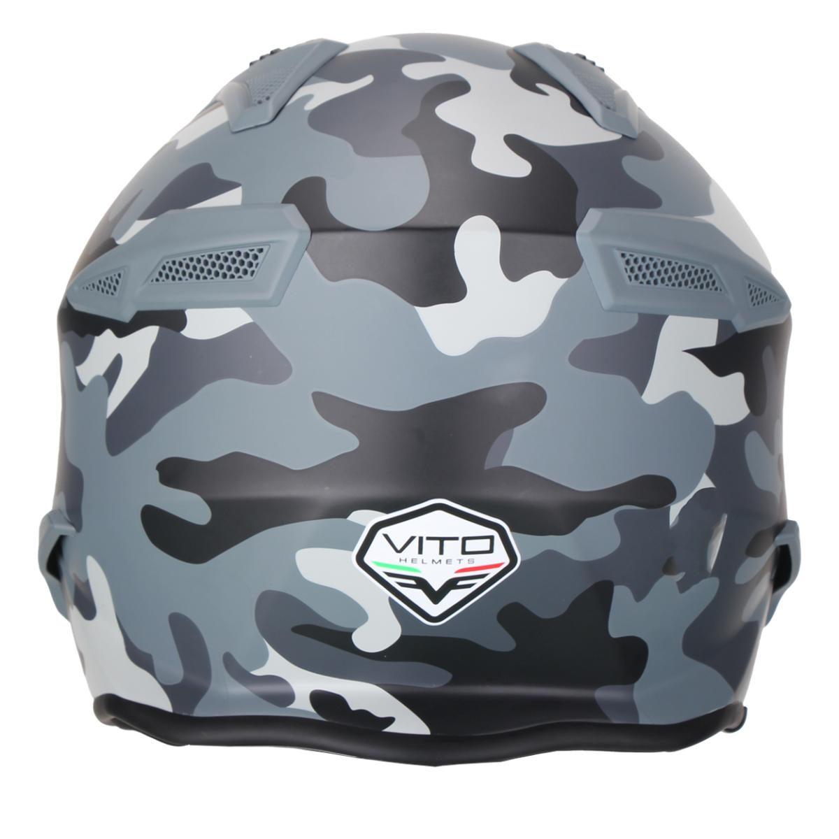 Casco Moto Jet/Integral Vito Bruzano Camo - URA Moto