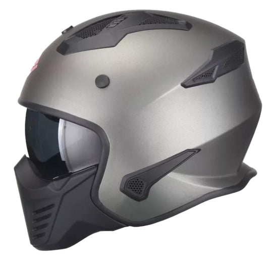 Casco Moto Jet/Integral Vito Bruzano Titanium - URA Moto