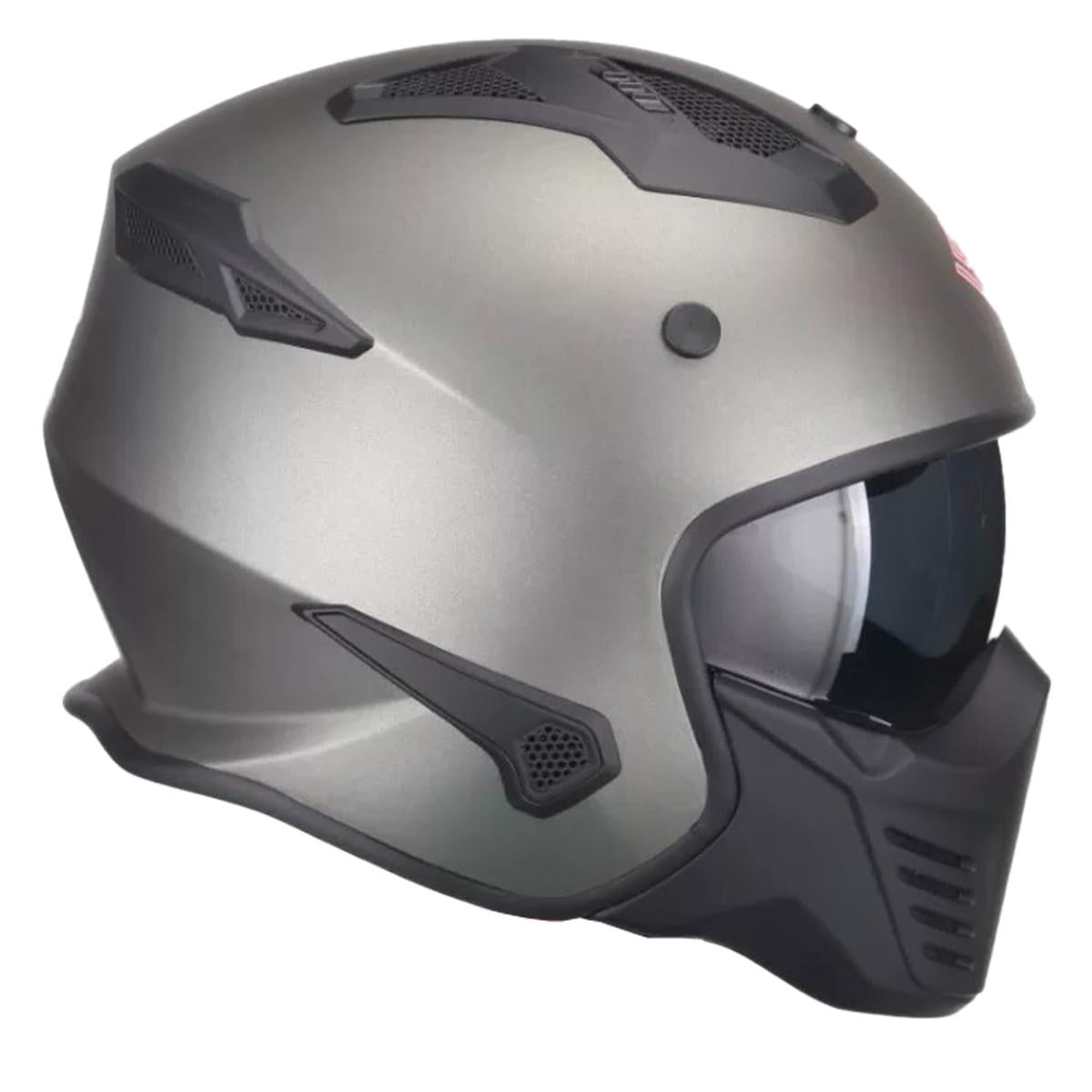 Casco Moto Jet/Integral Vito Bruzano Titanium - URA Moto