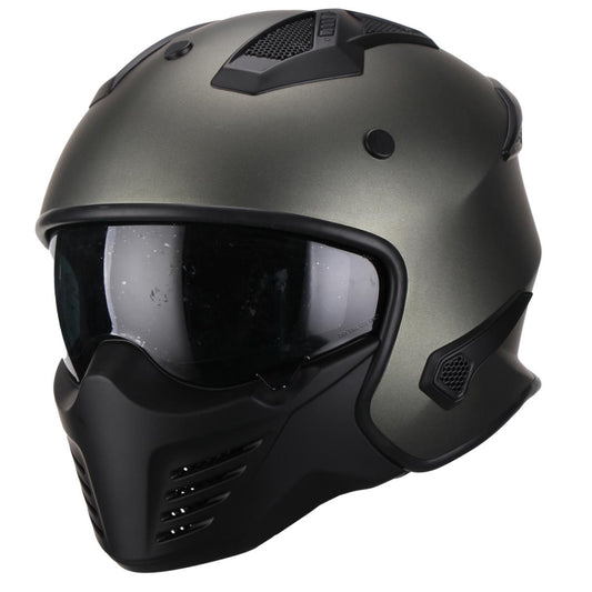 Casco Moto Jet/Integral Vito Bruzano Titanium - URA Moto