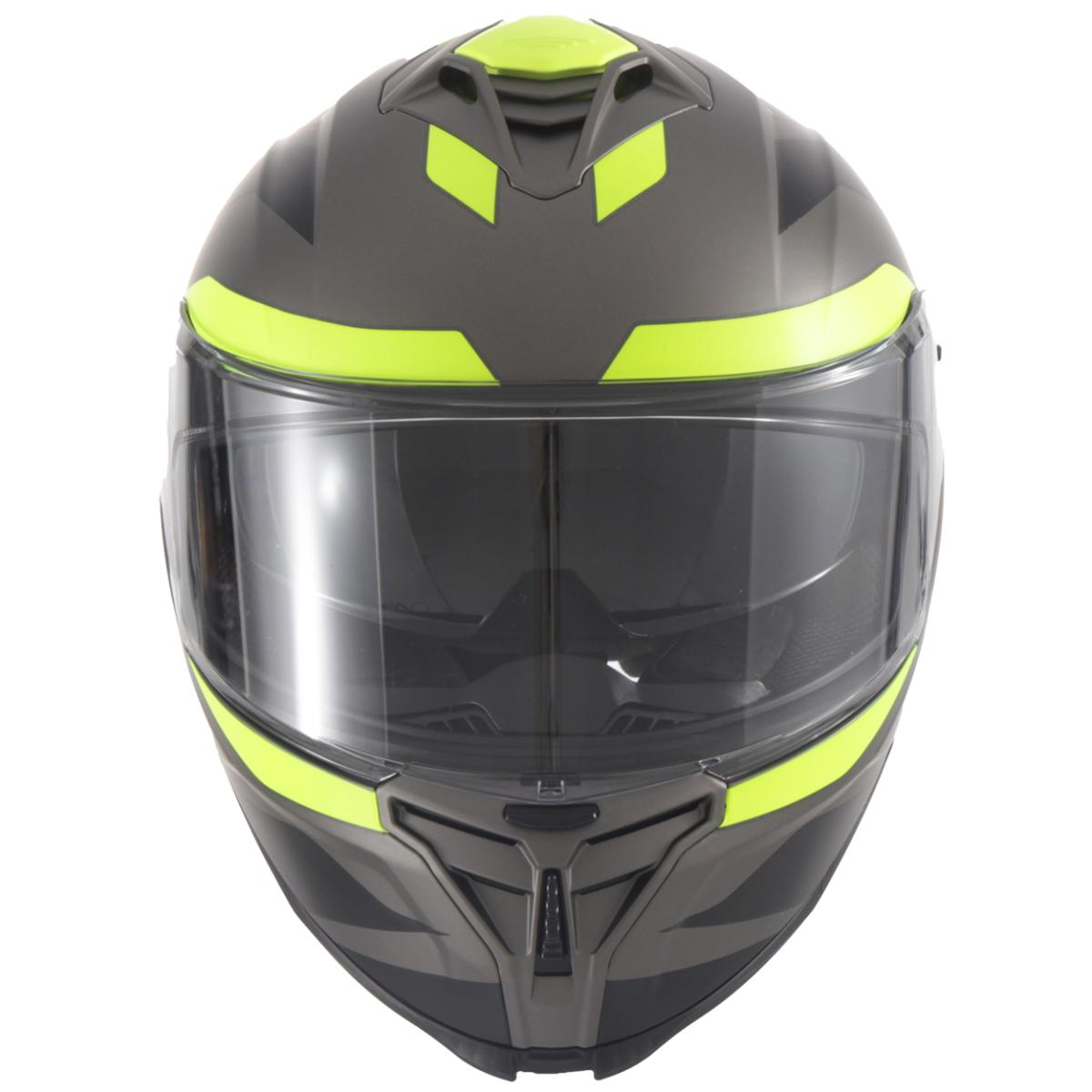 Casco Moto Integral Vito Presto Visera Solar Negro/Fluor Mate - URA Moto