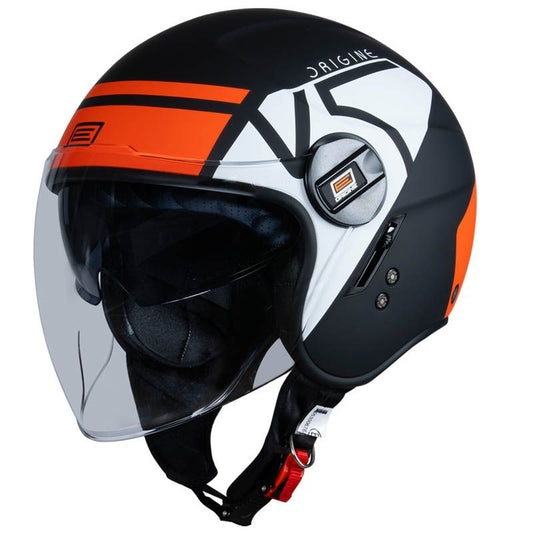 Casco Moto Jet Origine ALPHA V5 RED/WHITE/BLACK MATT (ECE22.06) - URA Moto