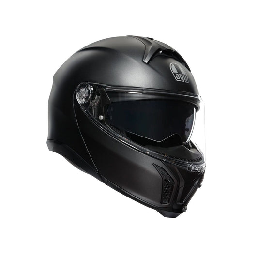 Casco Moto Modular AGV E2206 SOLID MPLK MATT BLACK - URA Moto