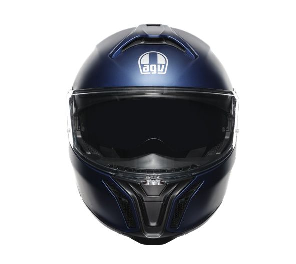 Casco Moto Modular AGV E2206 SOLID MPLK GALASSIA BLUE MATT - URA Moto