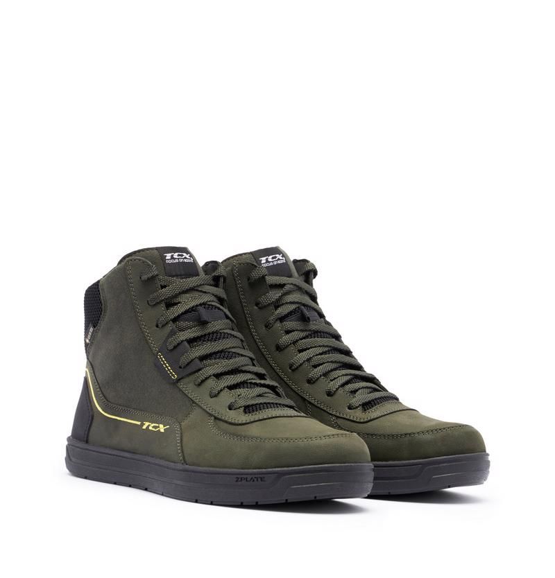 Bota TCX Mood 2 Gore-Tex® Green/Black/Yellow - Homologada CE EN 13634 - URA Moto