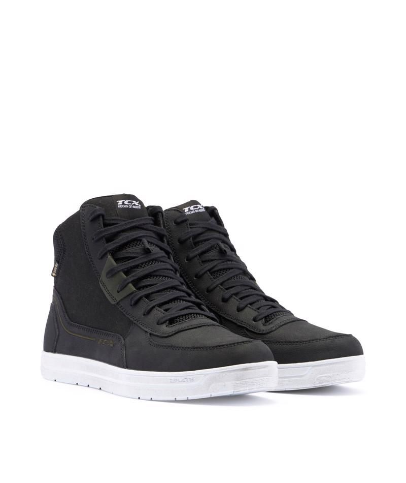 Bota TCX Mood 2 Gore-Tex® Black/White/Green - Homologada CE EN 13634 - URA Moto
