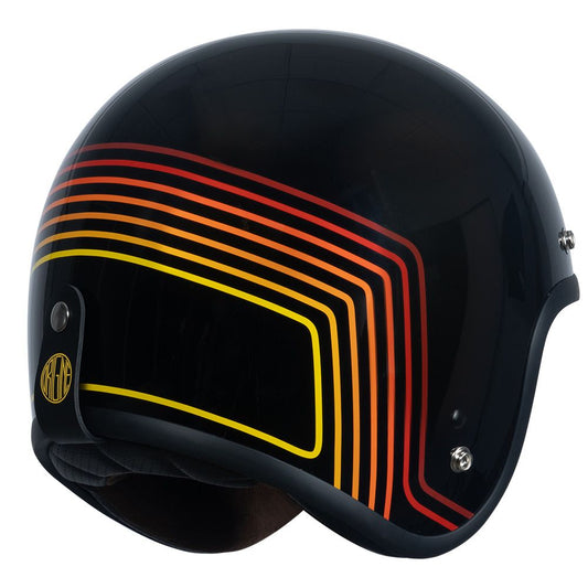 Casco Moto Jet Origine PRIMO SUNRISE RED/BLACK (ECE2206) - URA Moto