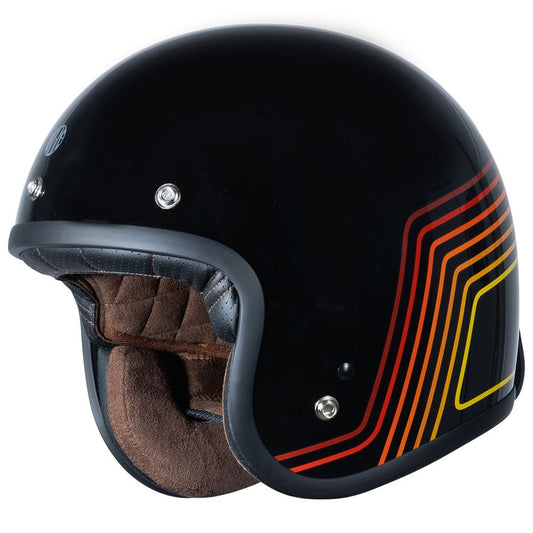 Casco Moto Jet Origine PRIMO SUNRISE RED/BLACK (ECE2206) - URA Moto