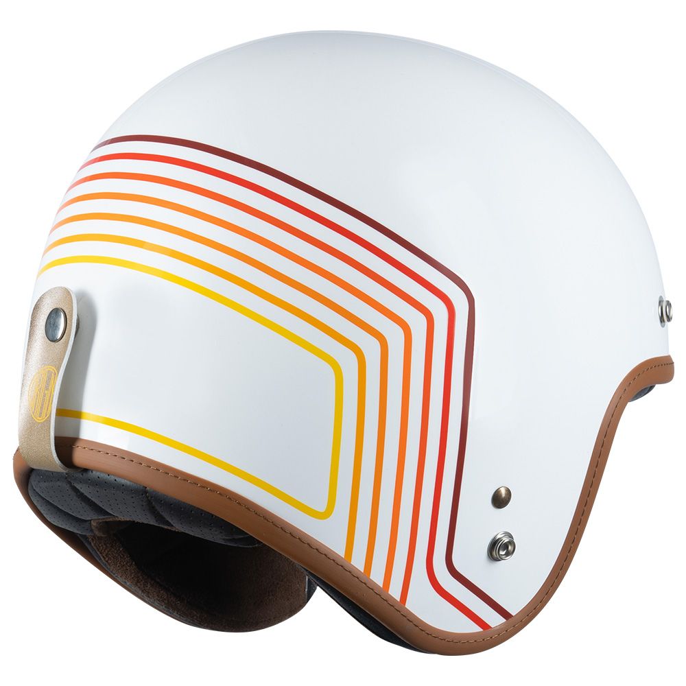 Casco Moto Jet Origine PRIMO SUNRISE RED/WHITE (ECE2206) - URA Moto