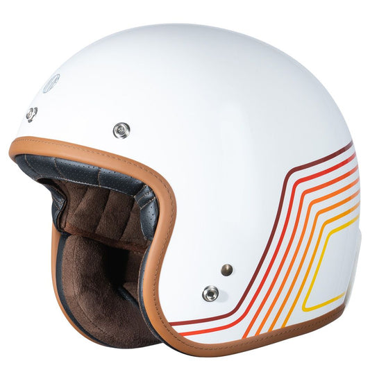 Casco Moto Jet Origine PRIMO SUNRISE RED/WHITE (ECE2206) - URA Moto