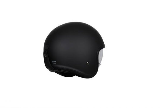 Casco Origine Spirit Negro Mate ECE 22.06 - Jet Abierto con Visor Solar (Sprint)