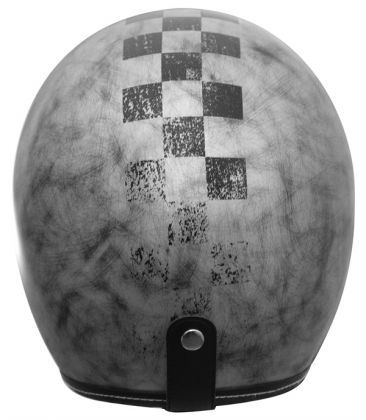 Casco Moto Jet Origine PRIMO SCACCO MATT SILVER (E2206) - URA Moto