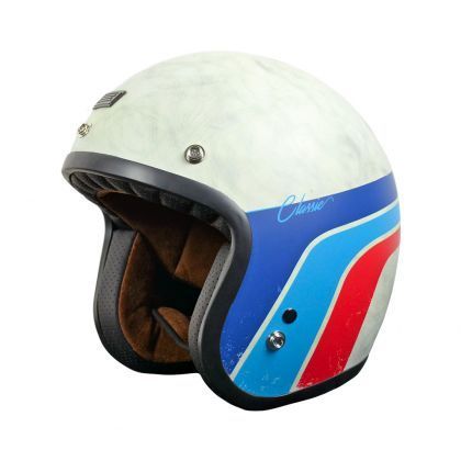 Casco Moto Jet Origine PRIMO CLASSIC WHITE MATT VINTAGE (E2206) - URA Moto