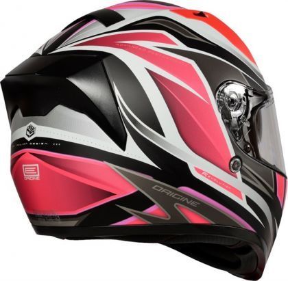 Casco Moto Intregral Origine Strada Revolution Fluo Fuxia White Black