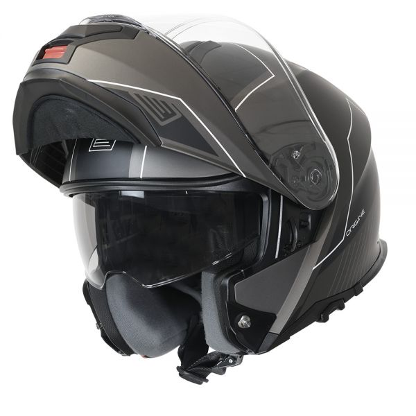 Casco Moto Modular Origine LOGIC LINEAR BLACK TITANIUM MATT (ECE22.06) - URA Moto