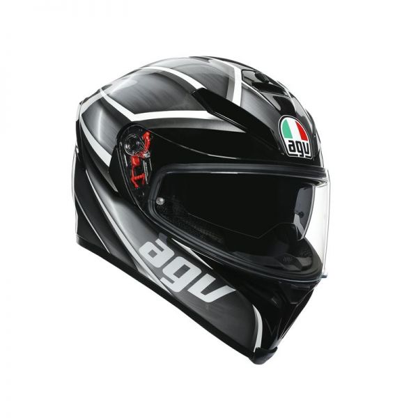 Casco Integral AGV K5 S MPLK Tempest Black/Silver - Homologado ECE