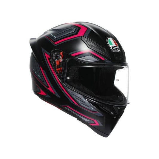 Casco Integral AGV K1 S E2206 Sling Matt Black/Pink - Homologado ECE 22.06 - URA Moto