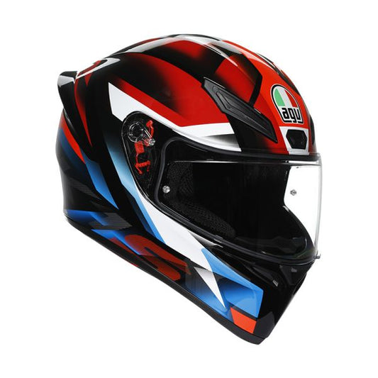 Casco Integral AGV K1 S E2206 Fastlap Black/Red/Blue - Homologado ECE 22.06 - URA Moto