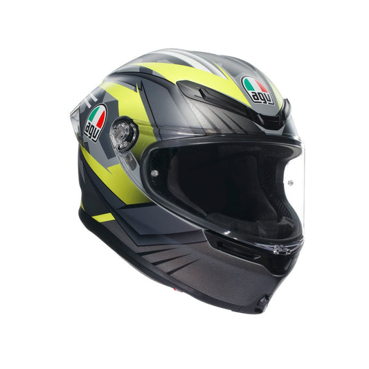 Casco Moto AGV K6 S AGV E2206 EXCITE MATT CAMO/YELLOW FLUO - URA Moto