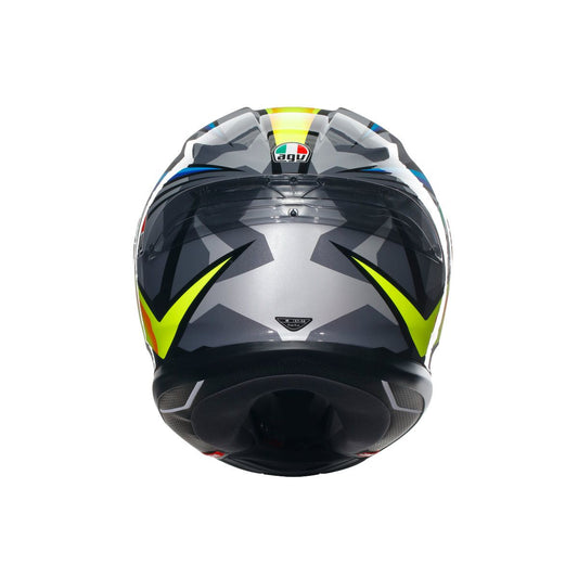 Casco Moto AGV K6 S AGV E2206 JOAN BLACK/BLUE/YELLOW - URA Moto