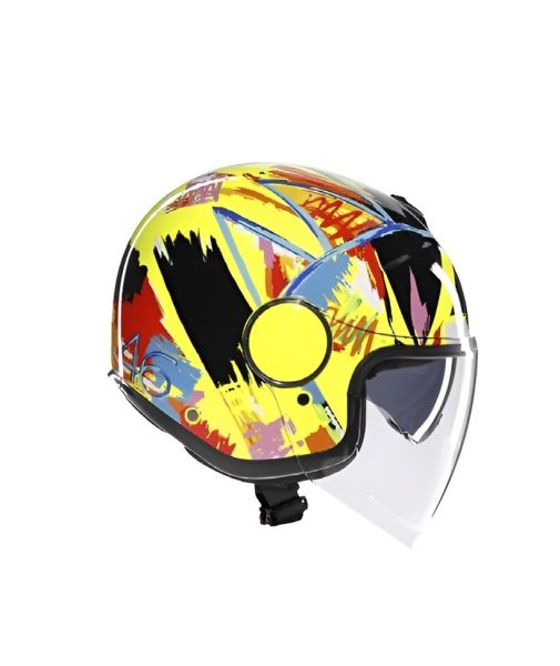 Casco Jet AGV Eteres E2206 Rossi Winter Test 2019 - Homologado ECE 22.06 - URA Moto