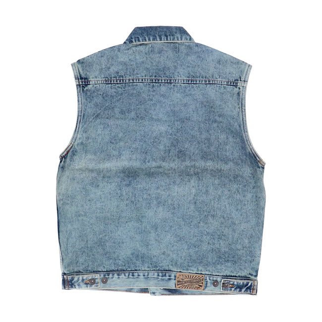 Chaleco Biker Tejano Storehouse Azul - URA Moto