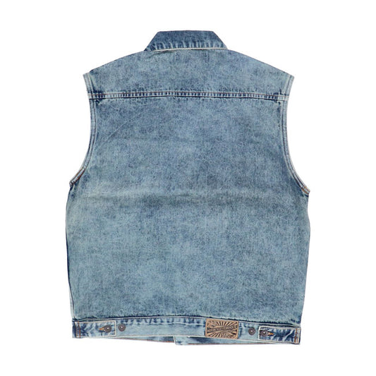 Chaleco Biker Tejano Storehouse Azul - URA Moto