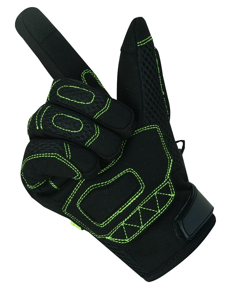 Guantes Moto Alpha Styling Citta Negro/Fluor - URA Moto