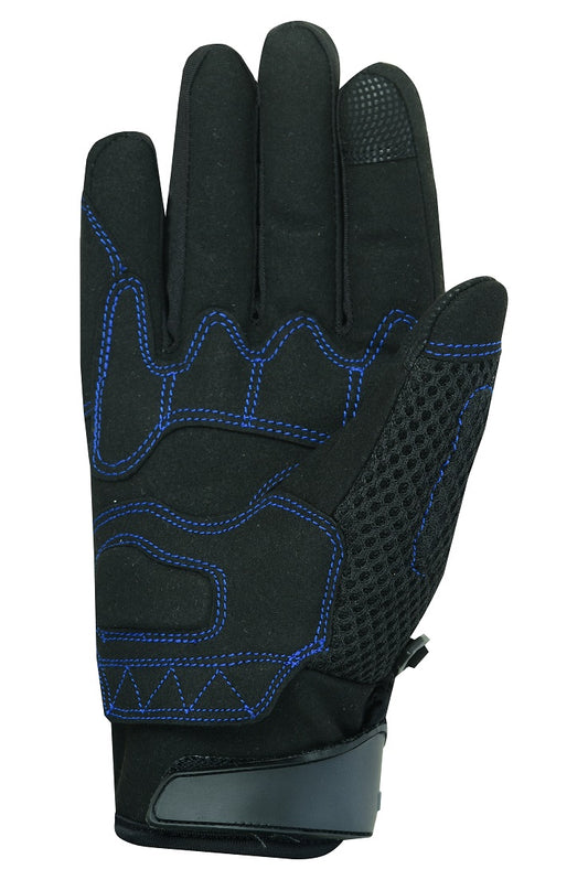 Guantes Moto Alpha Styling Citta Negro/Azul - URA Moto