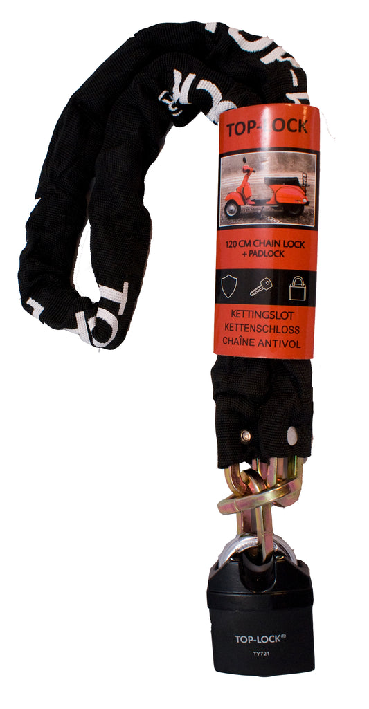 Antirrobo Moto Candado con Cadena 120cm. - URA Moto