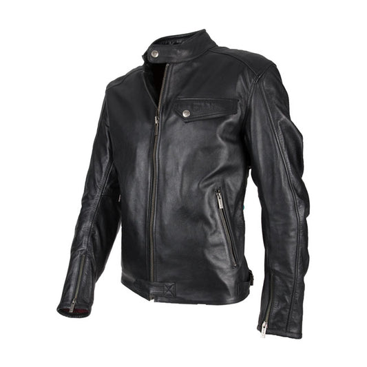 Chaqueta Moto Piel BY CITY Brooklyn Negra - URA Moto