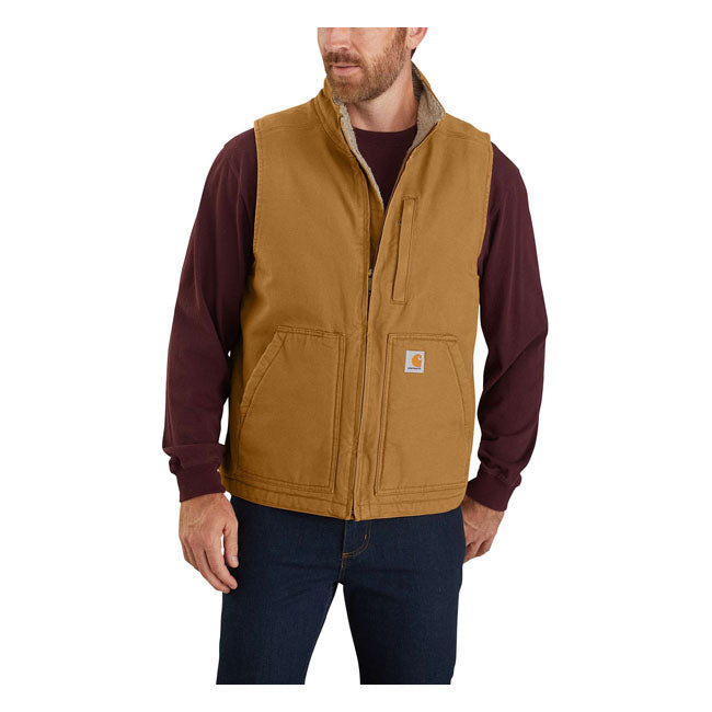 Chaleco  Carhartt con Forro Sherpa Marrón - URA Moto