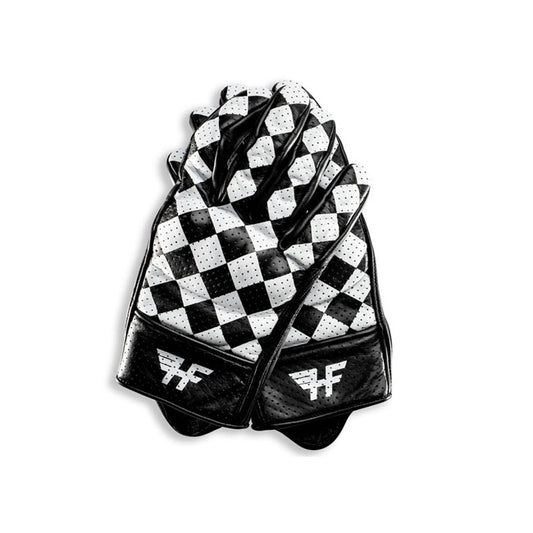 Guante Moto Holy Freedom Bullit Blanco-Negro - URA Moto