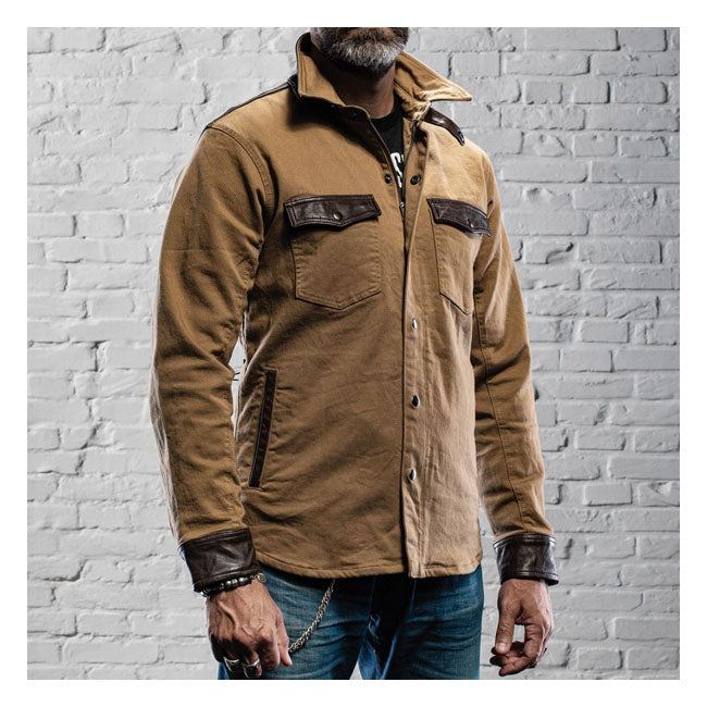 Chaqueta Moto Holy Freedom Coyote Marrón - URA Moto