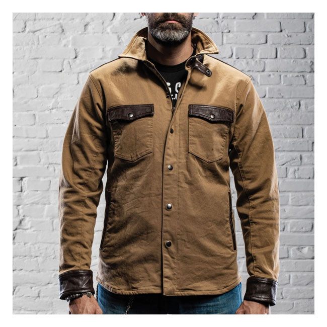 Chaqueta Moto Holy Freedom Coyote Marrón - URA Moto