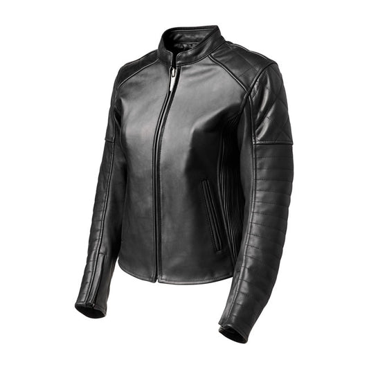 Chaqueta Piel Moto Mujer Roland Sands Design Maywood Negra - URA Moto