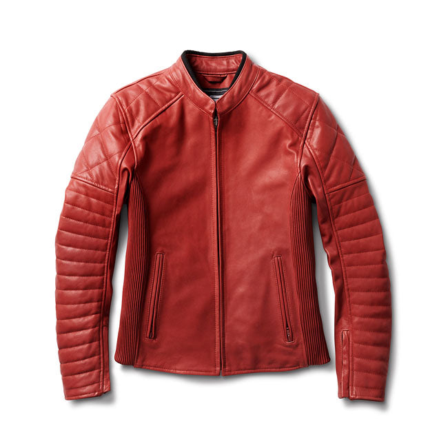 Chaqueta Piel Moto Mujer Roland Sands Design Maywood Marrasquino - URA Moto