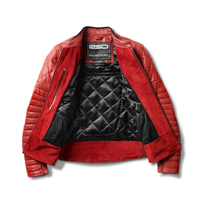 Chaqueta Piel Moto Mujer Roland Sands Design Maywood Marrasquino - URA Moto