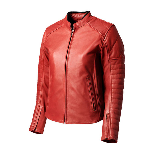 Chaqueta Piel Moto Mujer Roland Sands Design Maywood Marrasquino - URA Moto