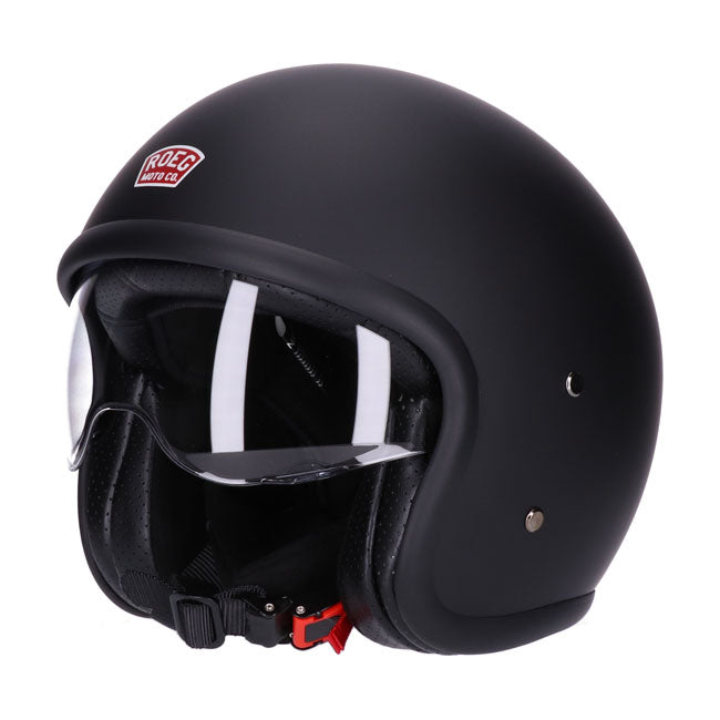 Casco moto Jet Roeg Sundown Negro Mate - URA Moto