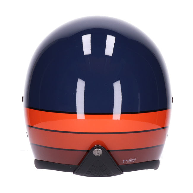 Casco moto Jet Roeg Sundown Marino Brillante Relámpago - URA Moto